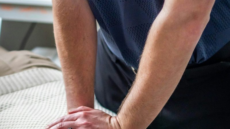 Chiropractic rehabilitation session